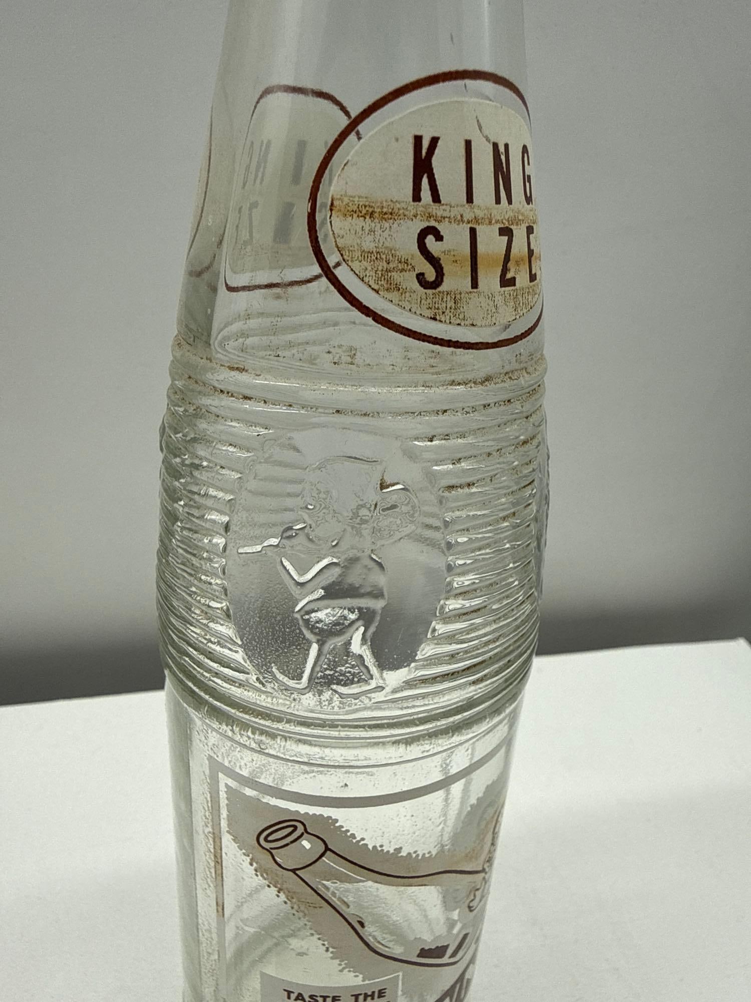 Two "King Size" Brownie Soda Bottles Schiller Park, Illinois - 4