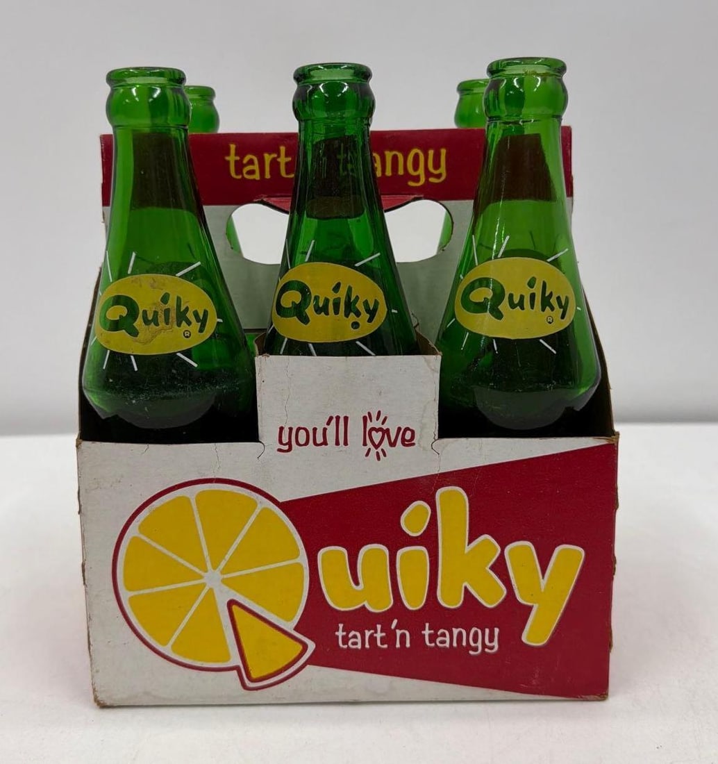 Six Pack Quiky Soda Mixer Bottles NOS (1 of 9)