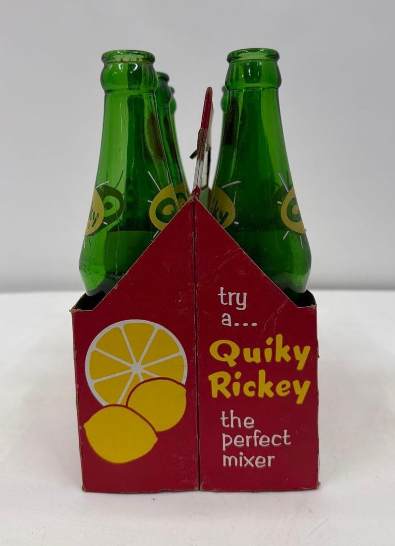 Six Pack Quiky Soda Mixer Bottles NOS - 4