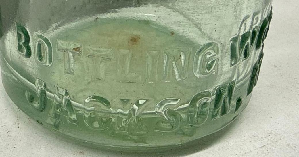 1920's E Milde Bottling Works Soda Bottle Jackson, MO - 2
