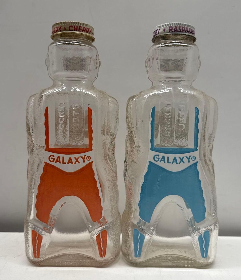 Black Raspberry and Black Cherry Figural Soda Bottles - 3