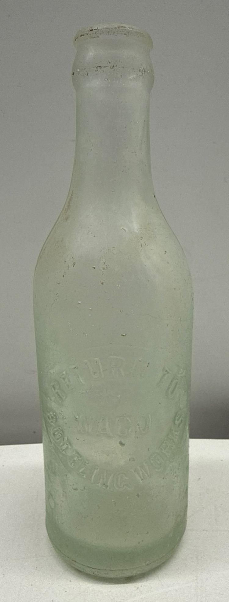 1920's Waco Bottling Works Soda Bottle Waco, Texas: 1920's Waco Bottling Works Soda Bottle Waco, Texas