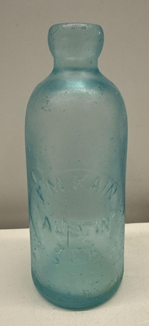 1900's F.M. Kain Soda Bottle Austin, Texas (1 of 6)