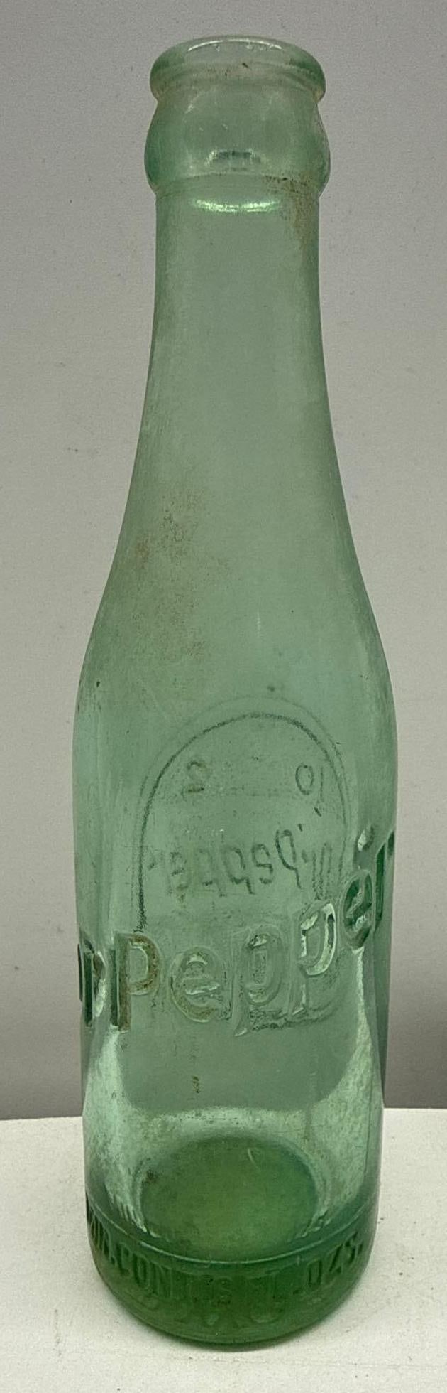 Dr Pepper Green 10-2-4 Soda Bottle Fort Worth, TX: Dr Pepper Green 10-2-4 Soda Bottle Fort Worth, TX