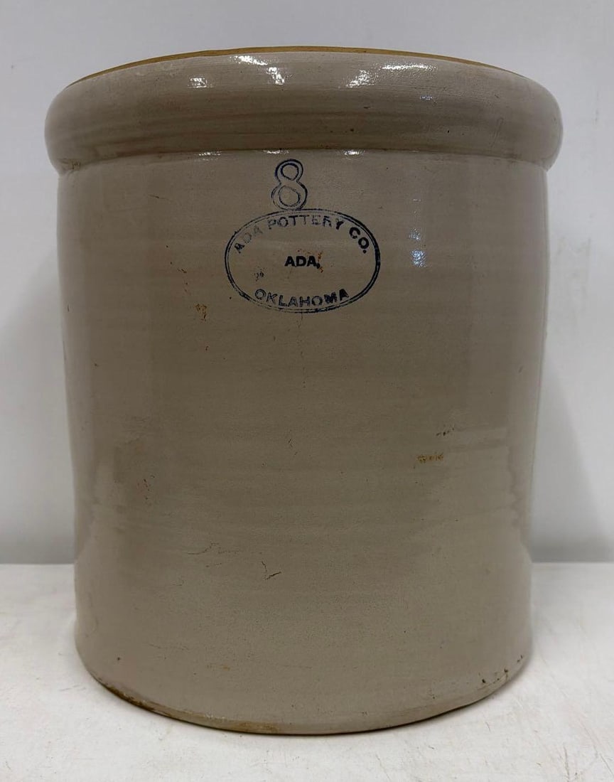 Ada #8 Stoneware Crock Ada, Oklahoma - 2