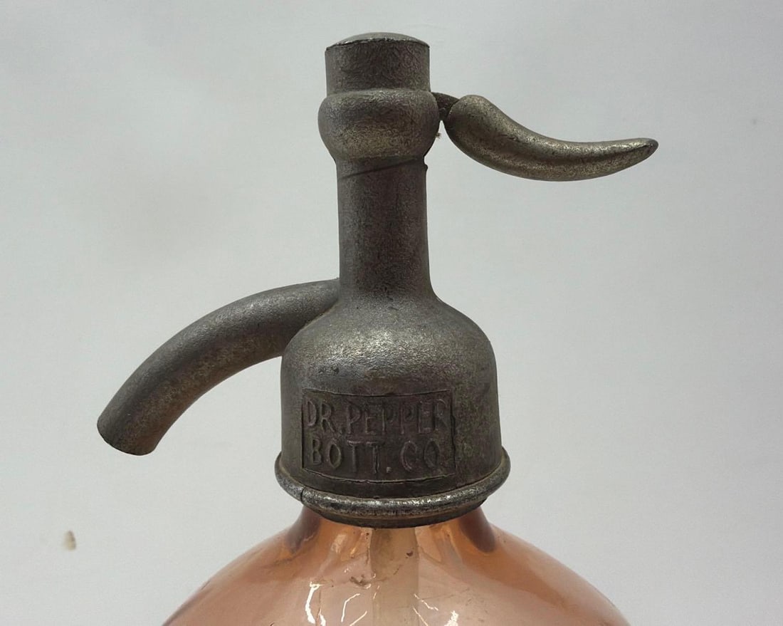 Dr Pepper Zetz Sparkling Water Etched Amber Seltzer Bottle New Orleans, LA - 3