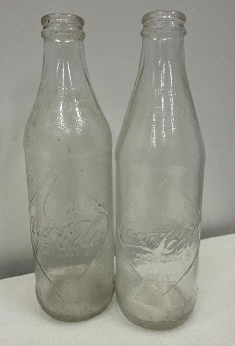 Two Coca-Cola Clear Do Not Refill Bottles - 3