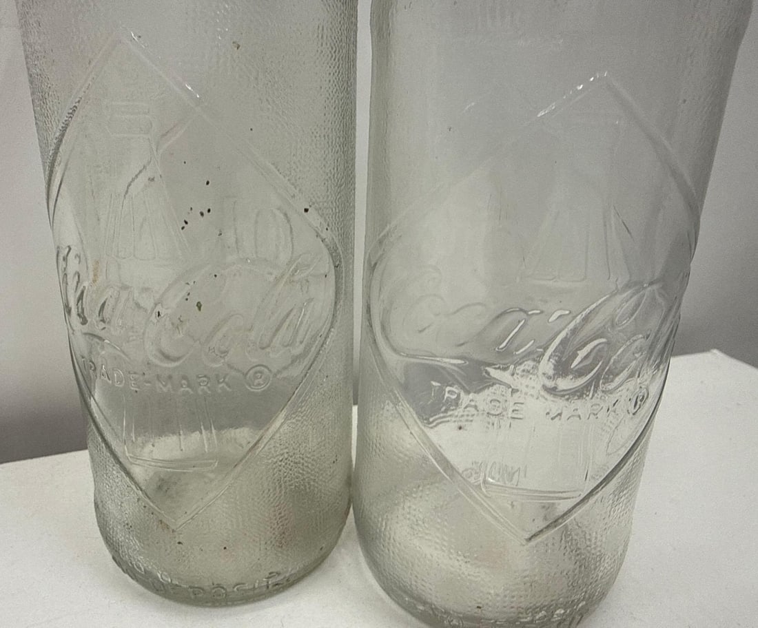 Two Coca-Cola Clear Do Not Refill Bottles - 4
