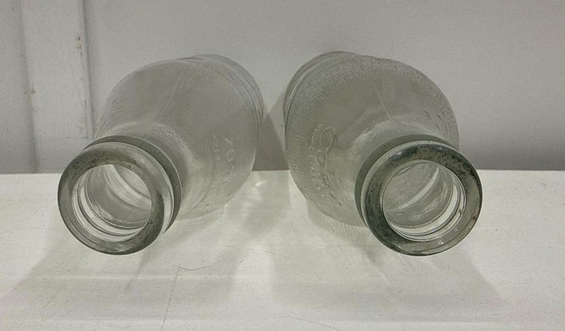 Two Coca-Cola Clear Do Not Refill Bottles - 6