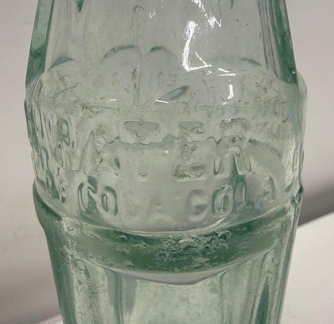 Art Deco Coca-Cola Soda Water Bottle Waurika, OK - 3