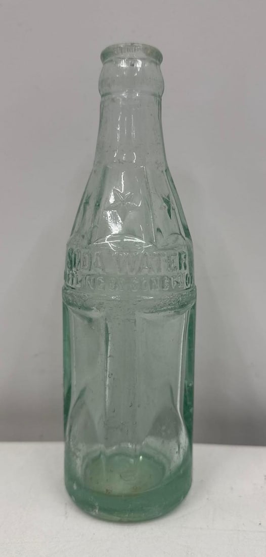 Art Deco Coca-Cola Soda Water Bottle Waurika, OK - 4
