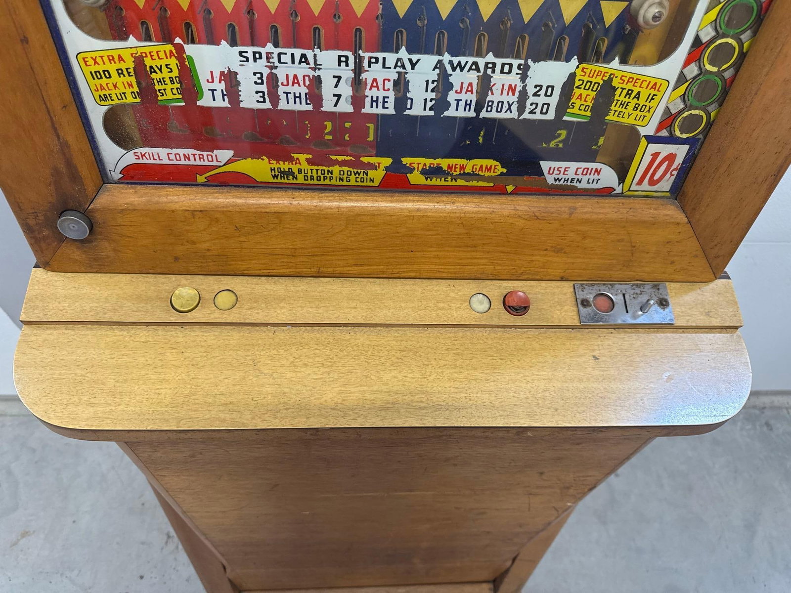 1930's Genco Jumping Jacks Clown Theme Upright Pinball Machine - 6