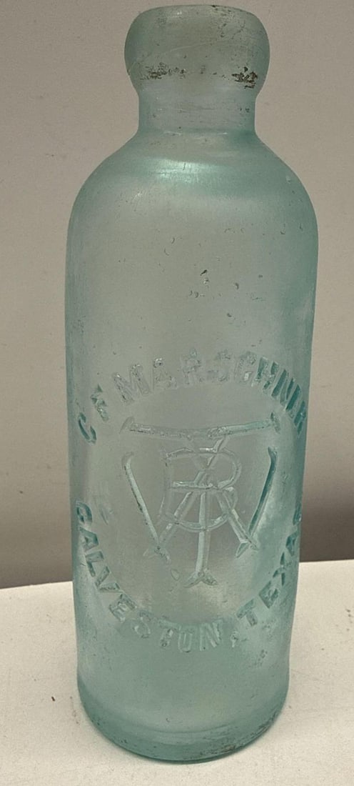 1900's C.F. Marschner Bottle Galveston, Texas (1 of 6)