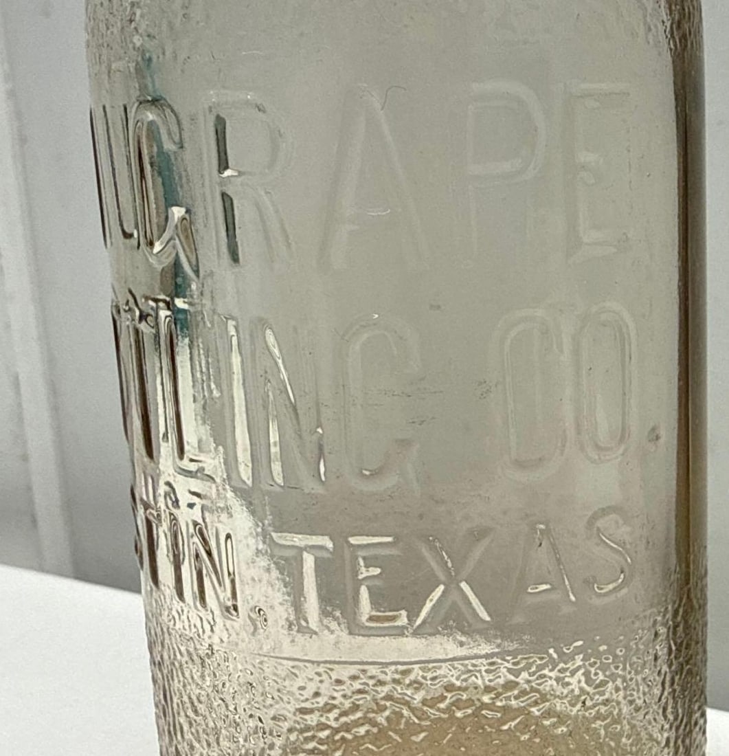 1920's Nu Grape Bottling Soda Bottle Austin, Texas - 3