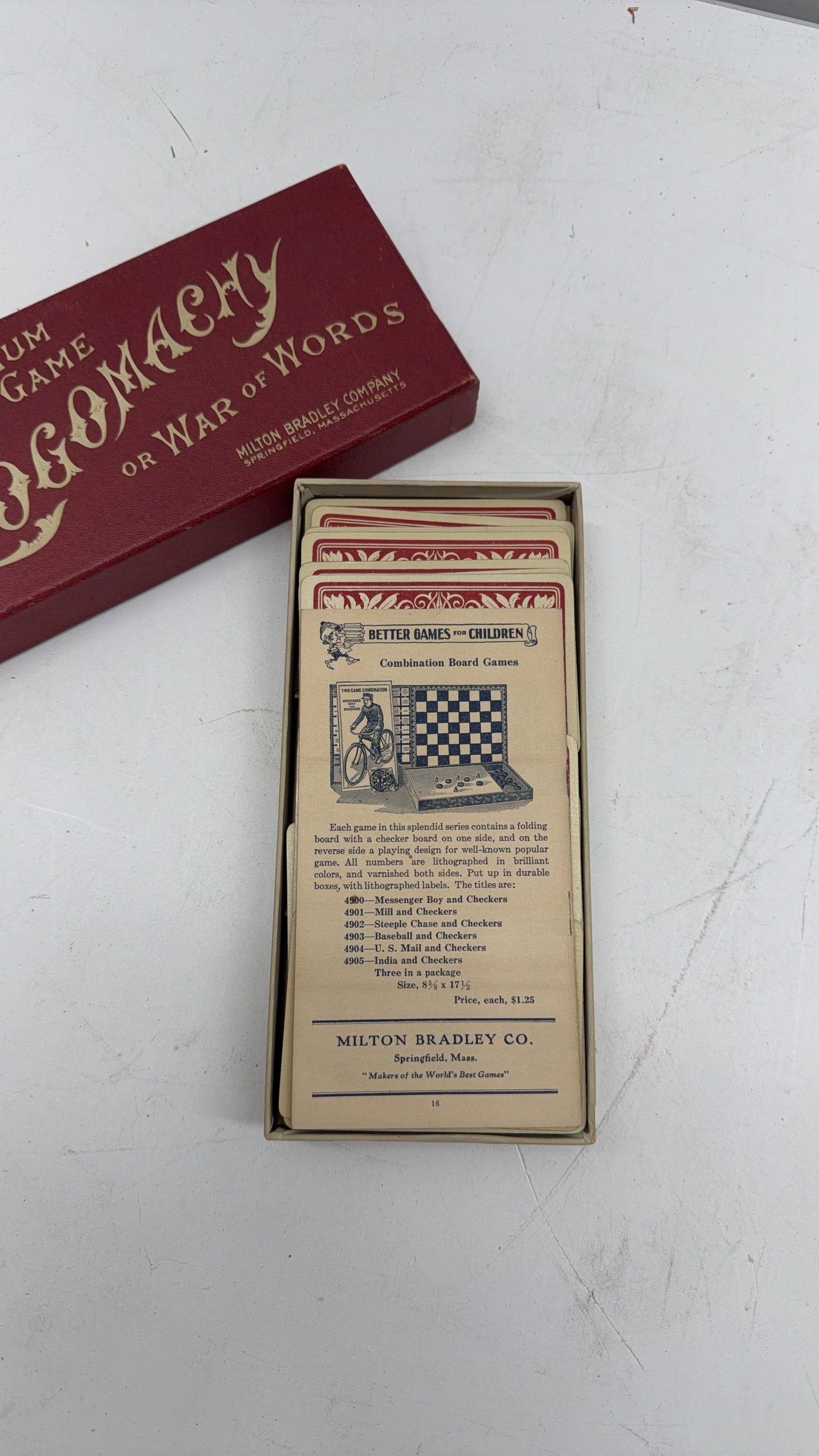 Early "Logo Machy" Board Game Milton Bradley - 4