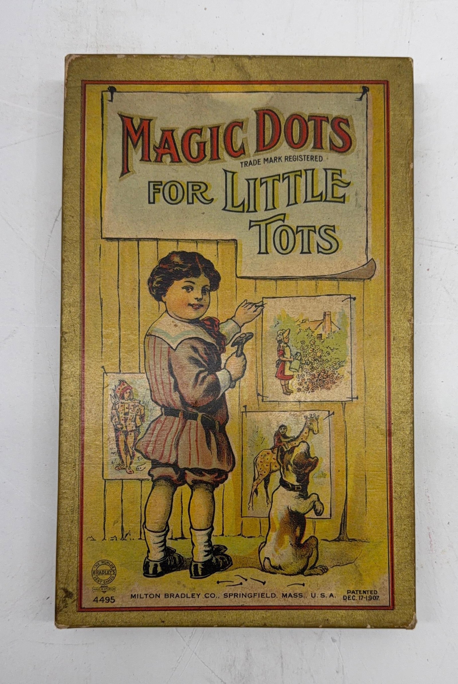 1907 Early "Magic Dots for Tots" Board Game - 6