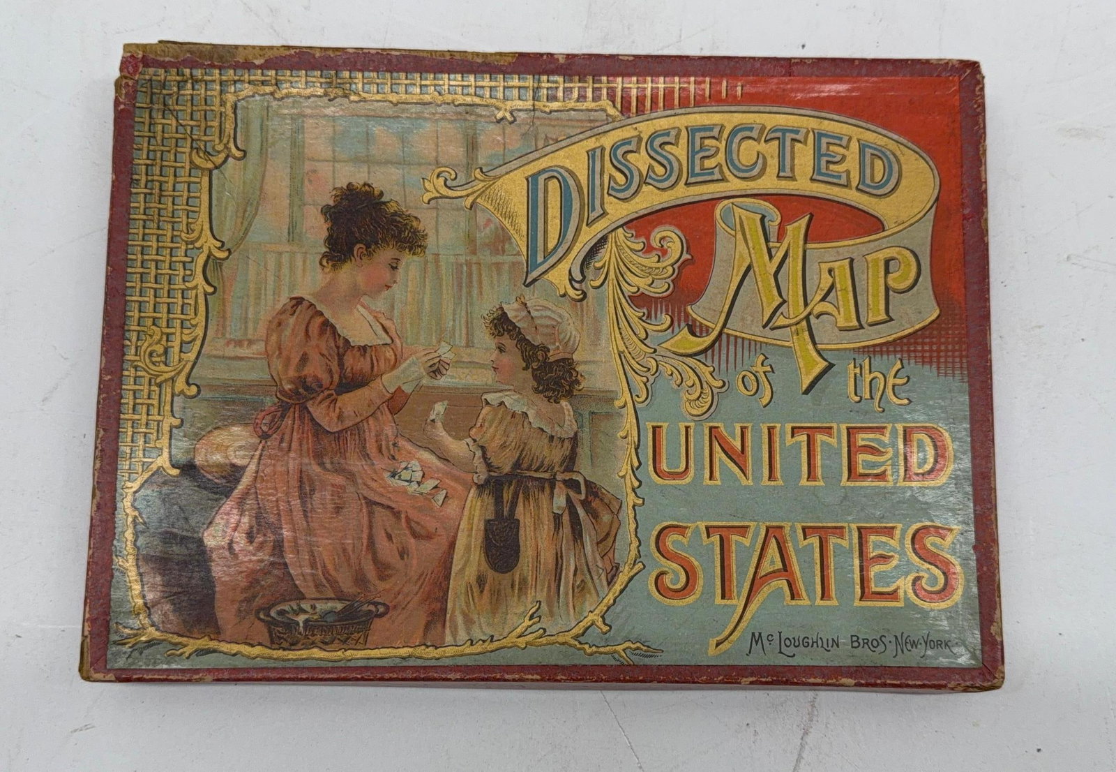 Early "Dissected United States Puzzle Game - 2