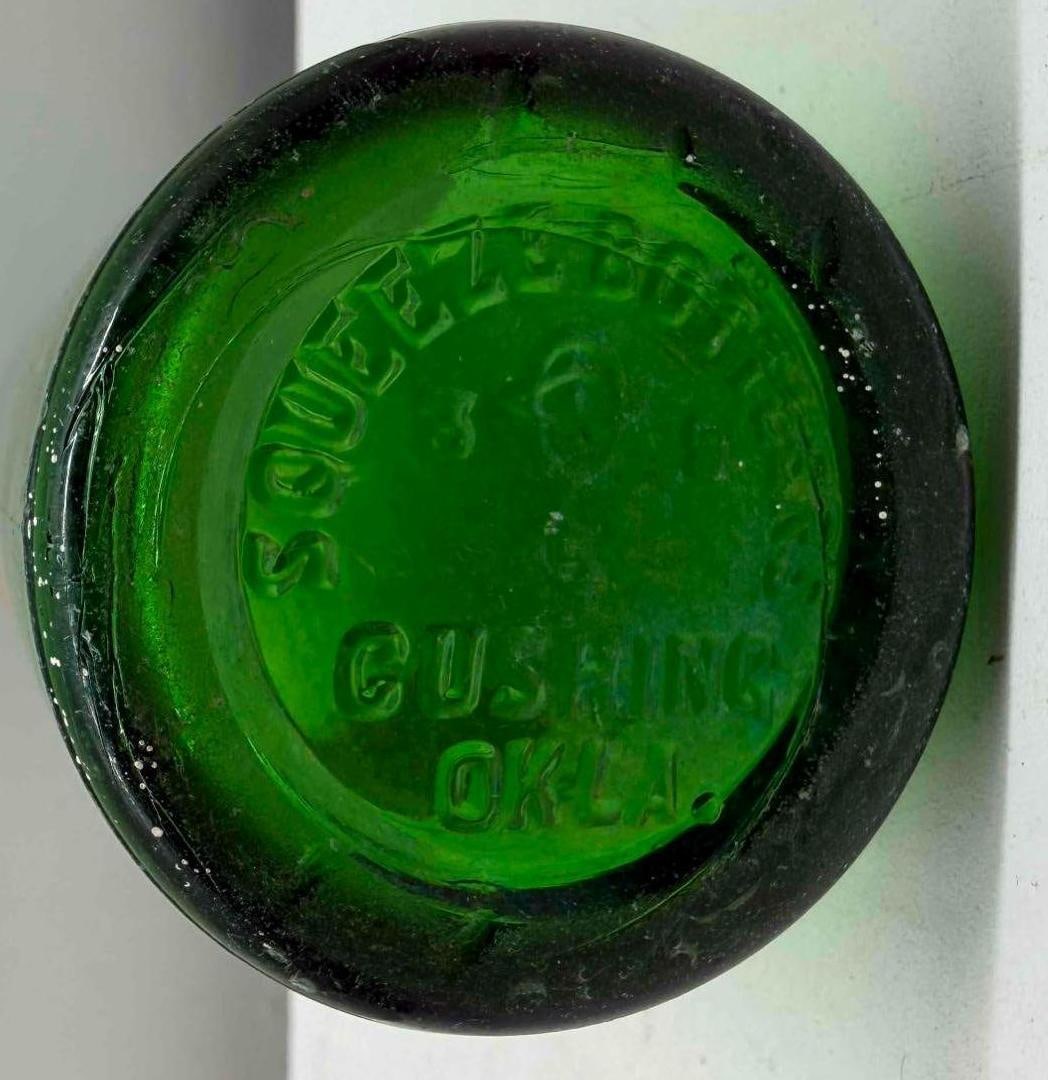Virgil's 7oz Green Soda Bottle Cushing, Oklahoma - 3