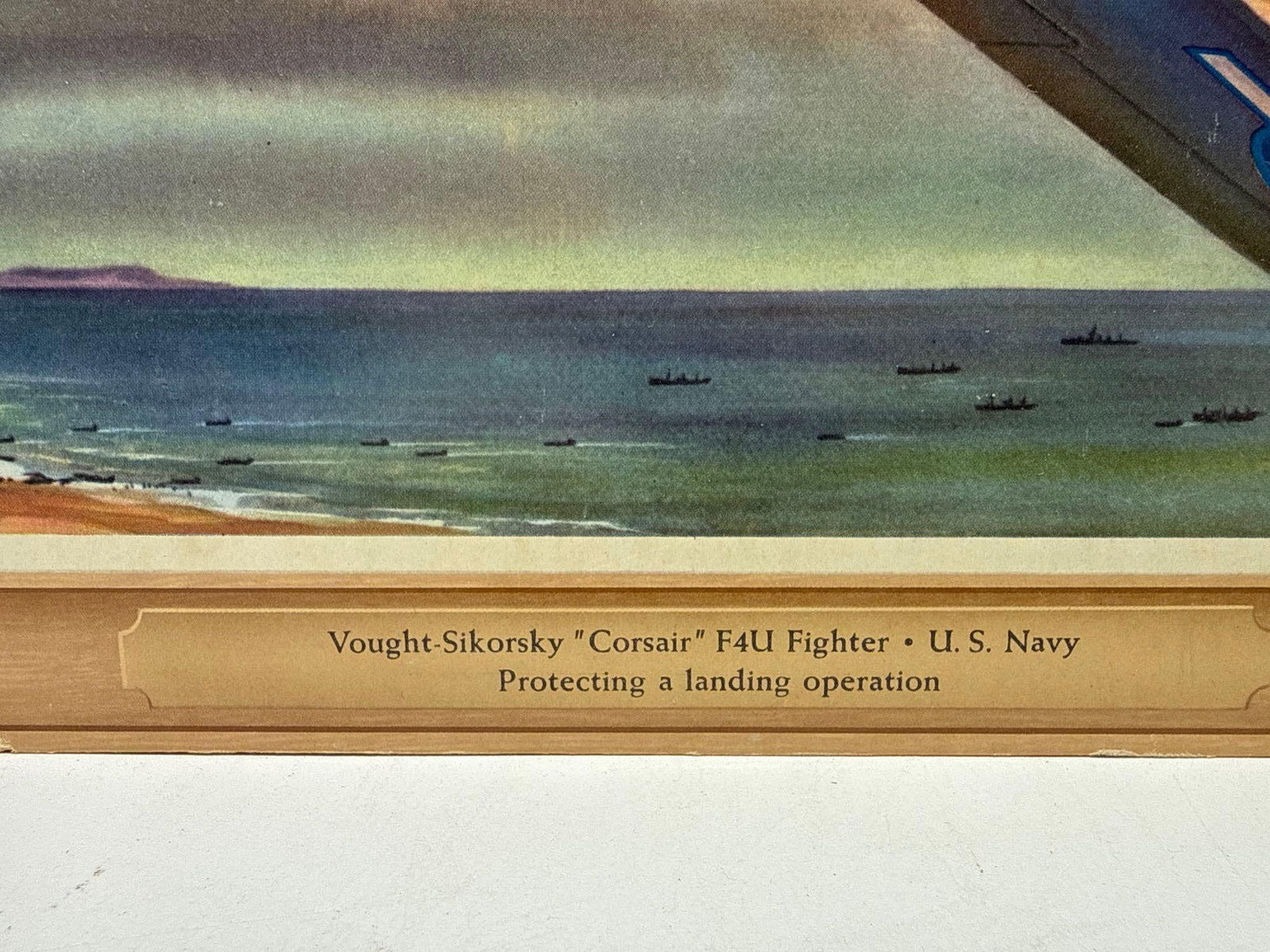 Coca-Cola WW2 Vaught Sikorsky F4U Corsair Fighter Poster - 2