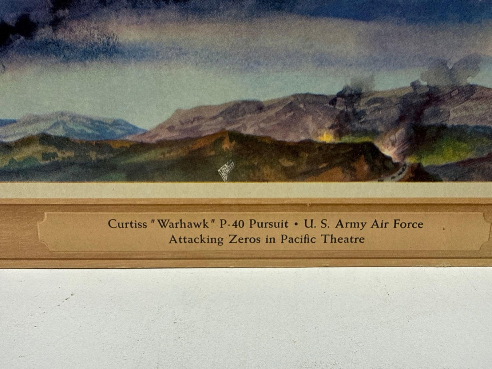 Coca-Cola WW2 Curtis P-40 Pursuit Fighter Poster - 2