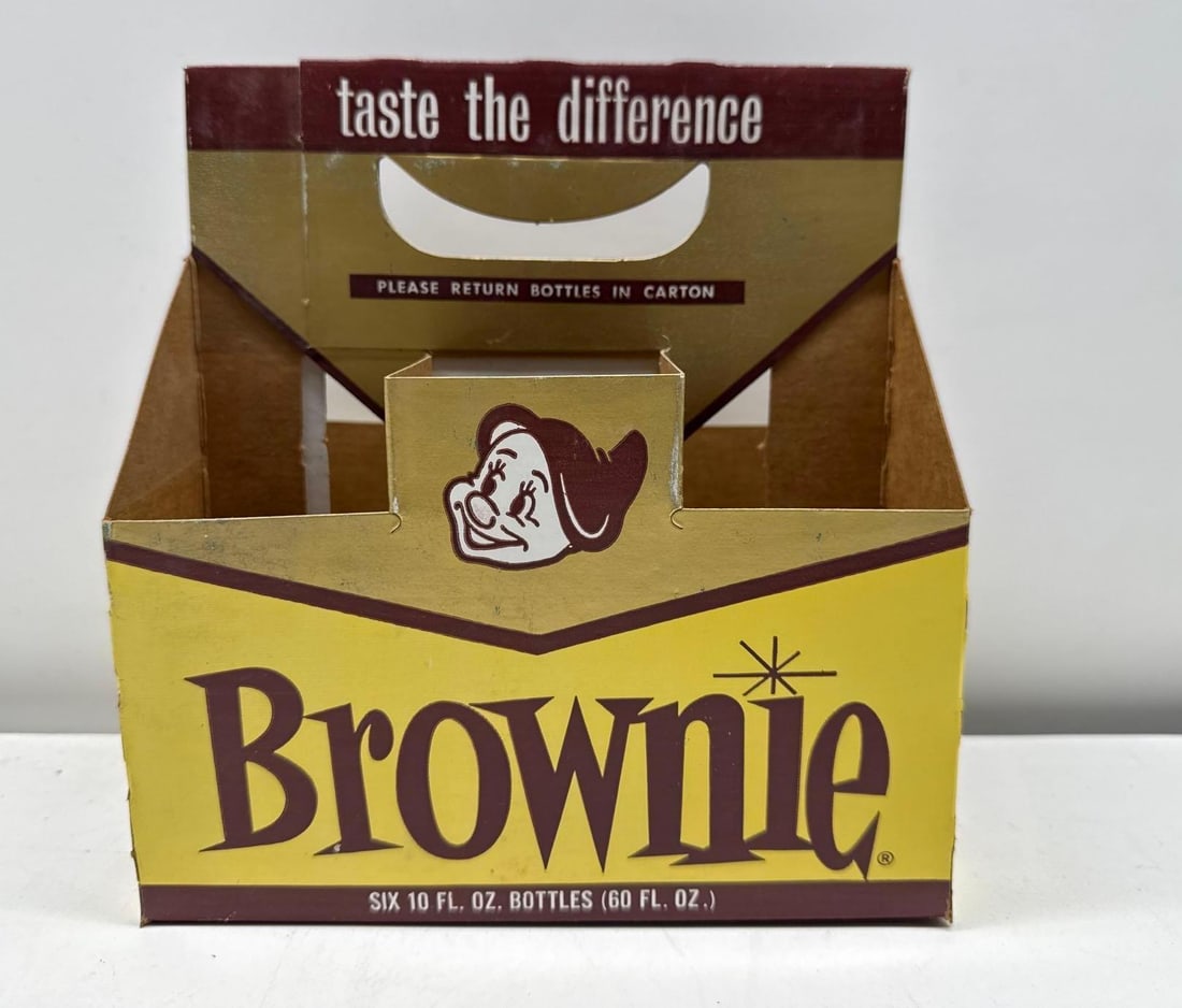 Brownie Soda Six Pack Bottle Carrier: Brownie Soda Six Pack Bottle Carrier