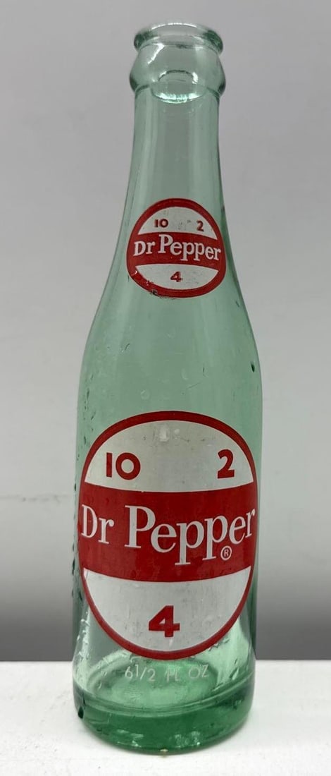 Dr Pepper 10-2-4 Clear 6.5oz Soda Bottle: Dr Pepper 10-2-4 Clear 6.5oz Soda Bottle