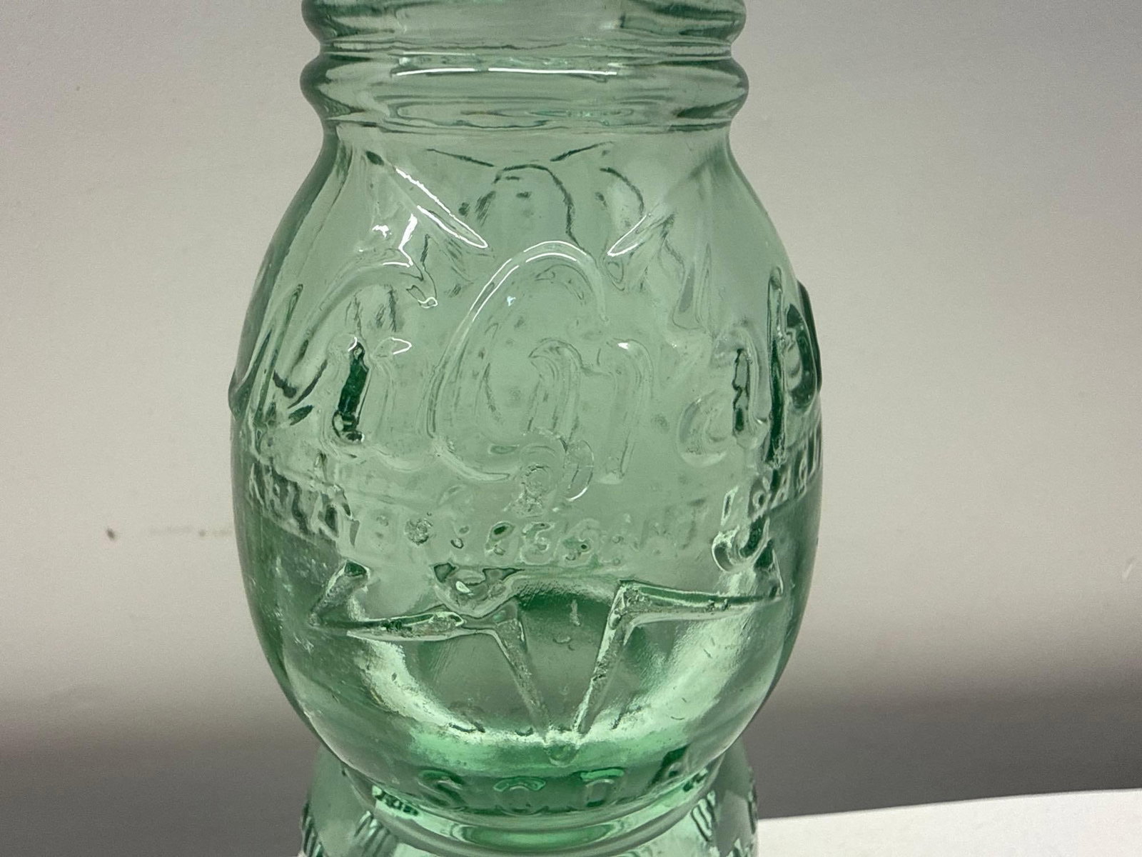 1920's Nu Icy Figural Soda Bottle - 4