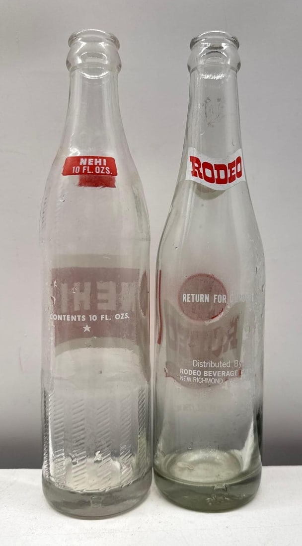 Nehi and Rodeo Soda Bottles - 2