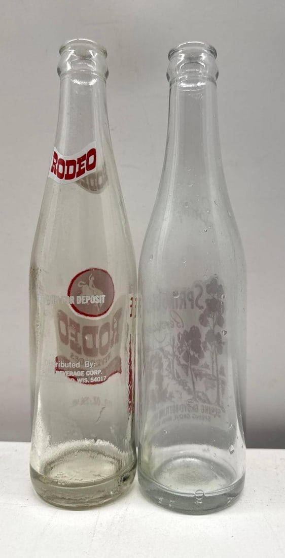 Rodeo and Spring Grove Soda Bottles - 2