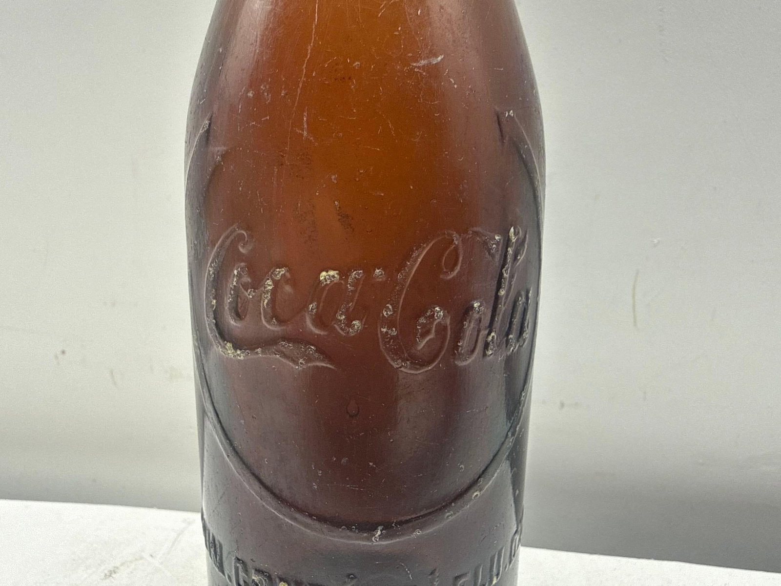 Early Amber Coca-Cola Bottle - 2