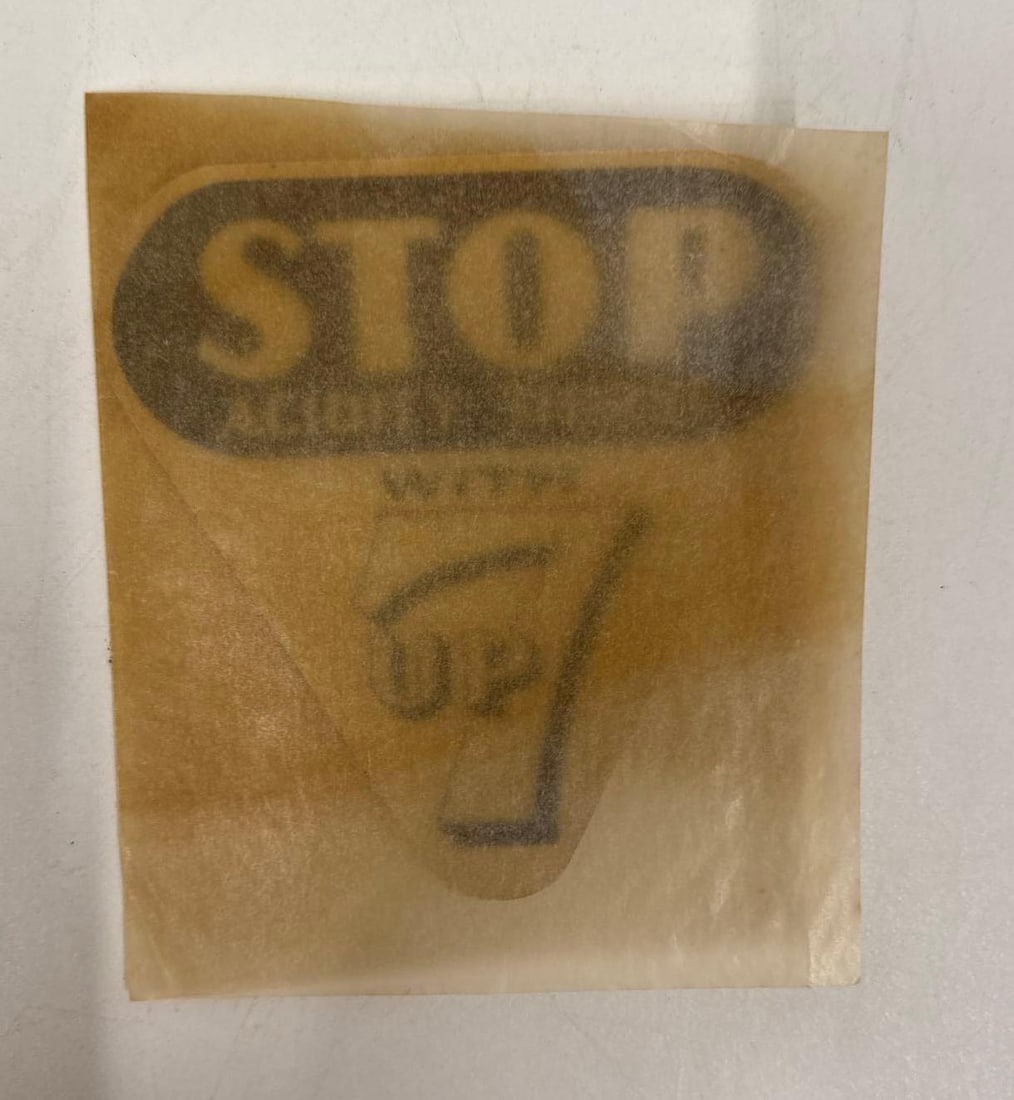 Stop With 7up Decal and Bottle Opener - 7