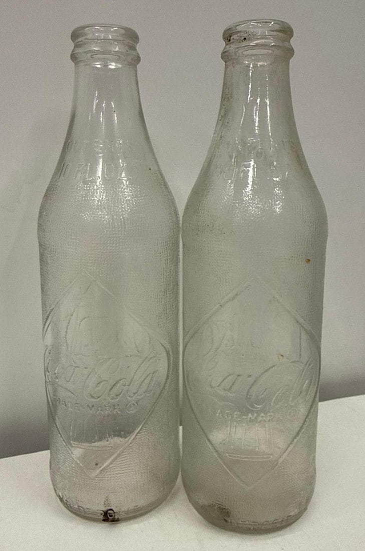 Two Coca-Cola Clear Do Not Refill Bottles - 3