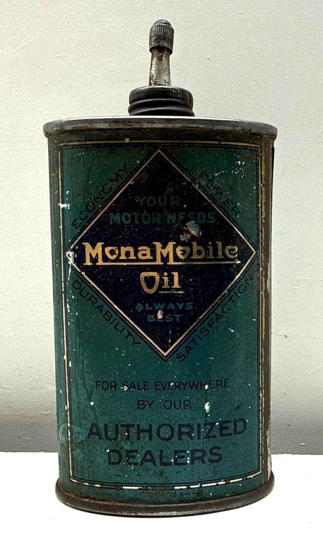 1920's Mona Motor Oil Lead Top Oiler (1 of 6)