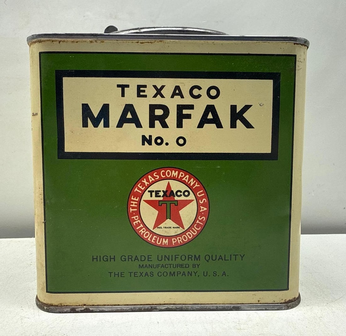 1920's Texaco Marfak 0 Five Pound Grease Can (1 of 6)