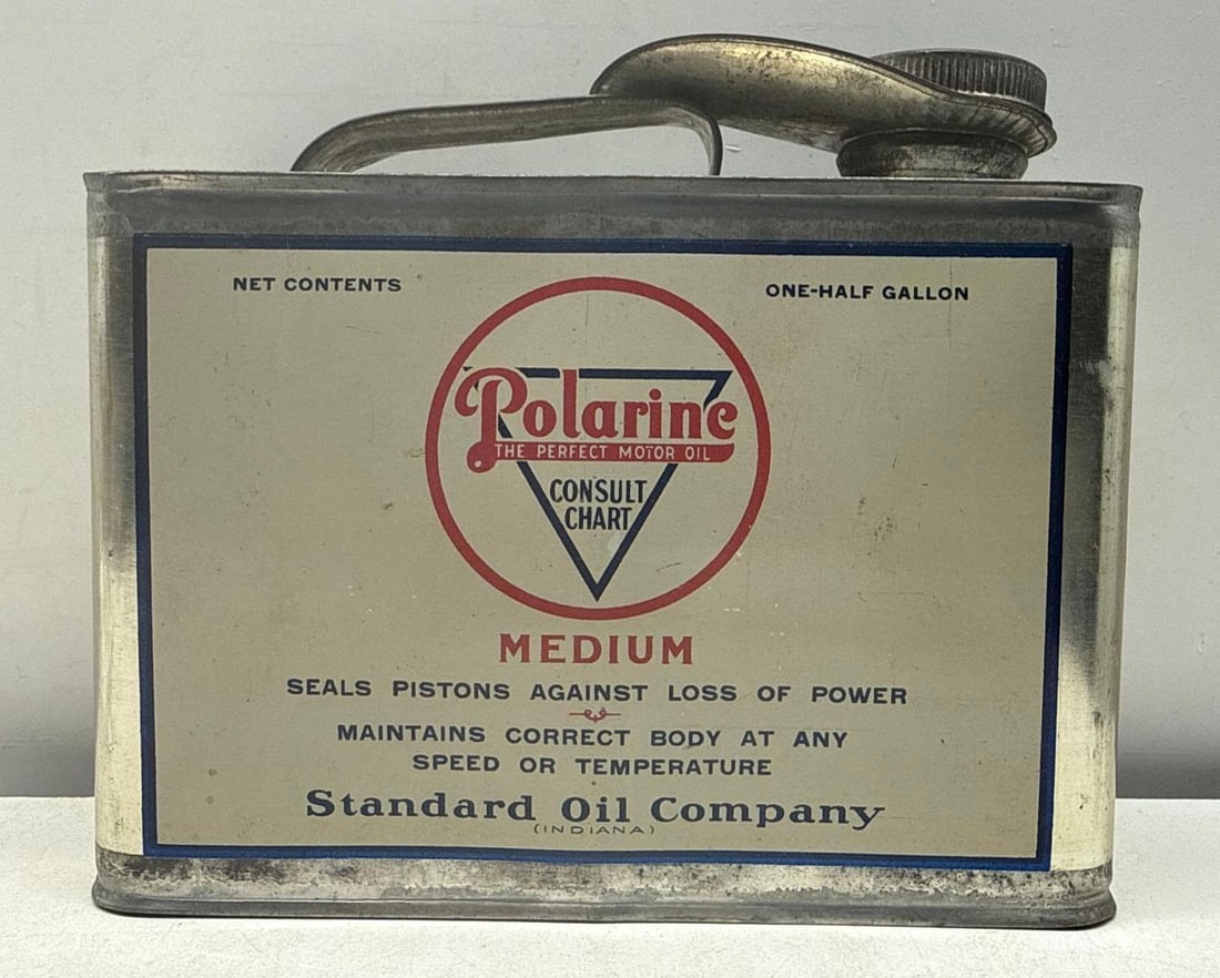 1920's Standard Polarine 1/2 Gallon Oil Can (1 of 6)