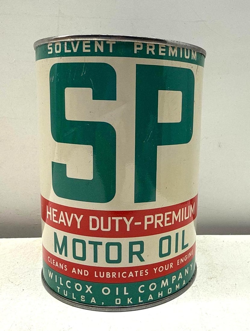 Wilcox Solvent Premium Motor Oil Quart Can Tulsa, OK (1 of 7)