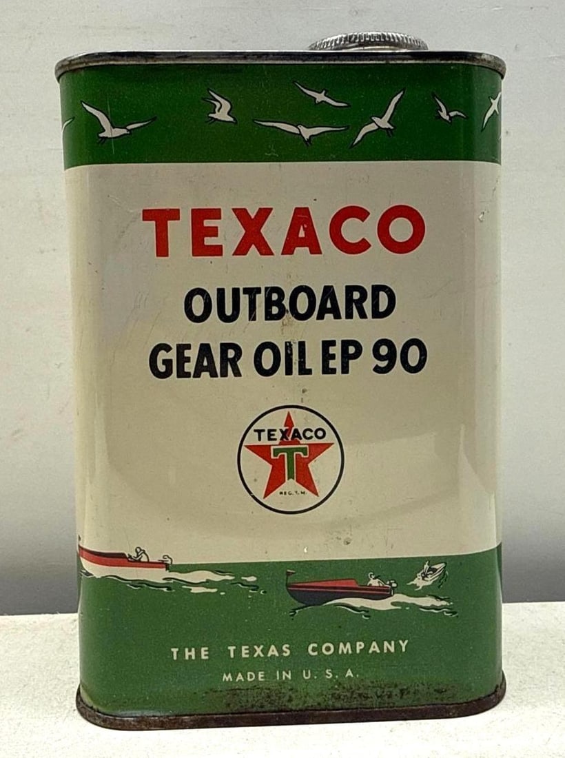Texaco Outboard EP990 Gear Oil Two Pound Can (1 of 7)