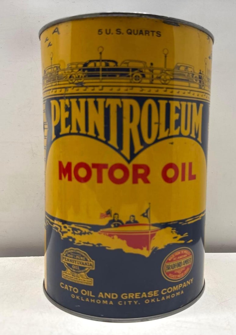 Penntroleum Motor Oil Five Quart Can Oklahoma City, OK (1 of 12)