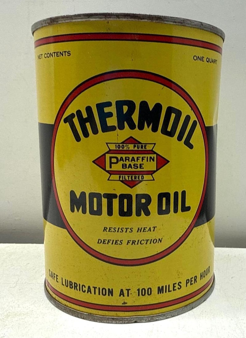 Thermoil "100% Paraffin Base" Quart Oil Can Elk City, OK (1 of 9)