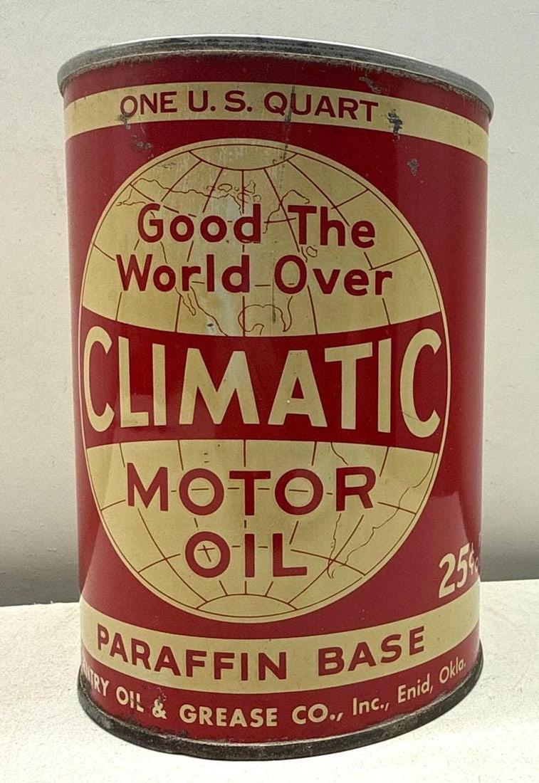 Good The World Over Climatic Motor Oil Quart Can (1 of 6)