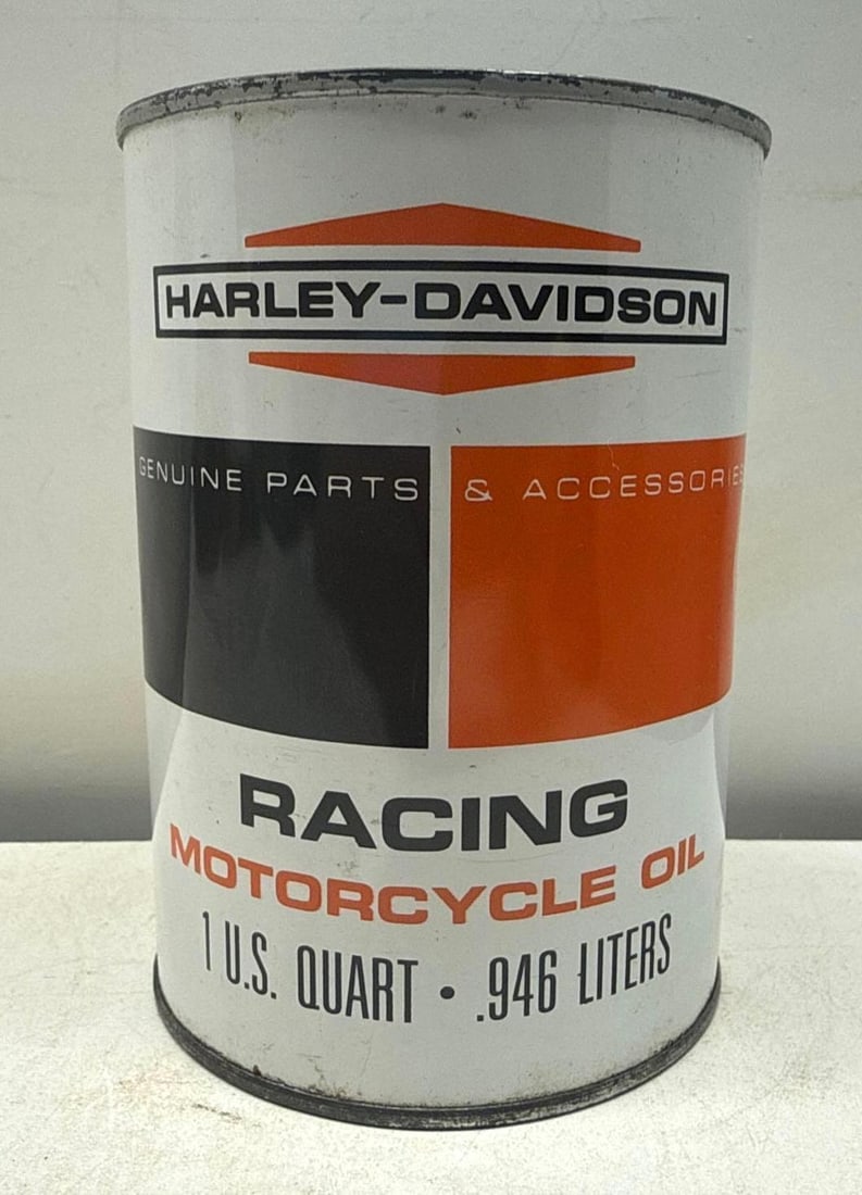 Harley Davidson Racing Oil Quart Can (1 of 6)