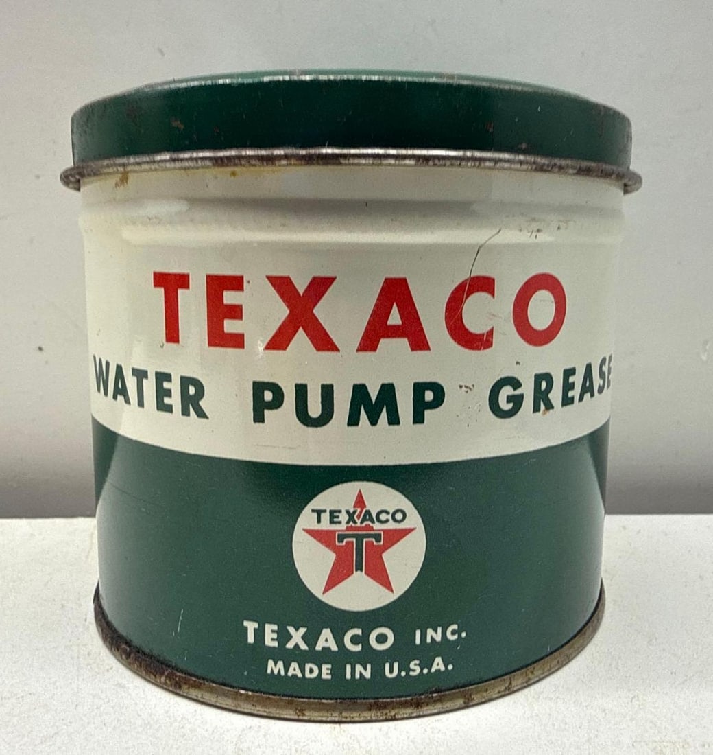 Texaco Water Pump One Pound Grease Can (1 of 6)