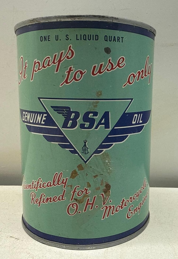 BSA Motorcycle Quart Oil Can (1 of 6)