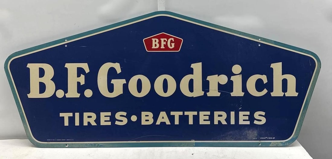 1957 B.F. Goodrich Tires & Batteries Metal Sign (1 of 7)