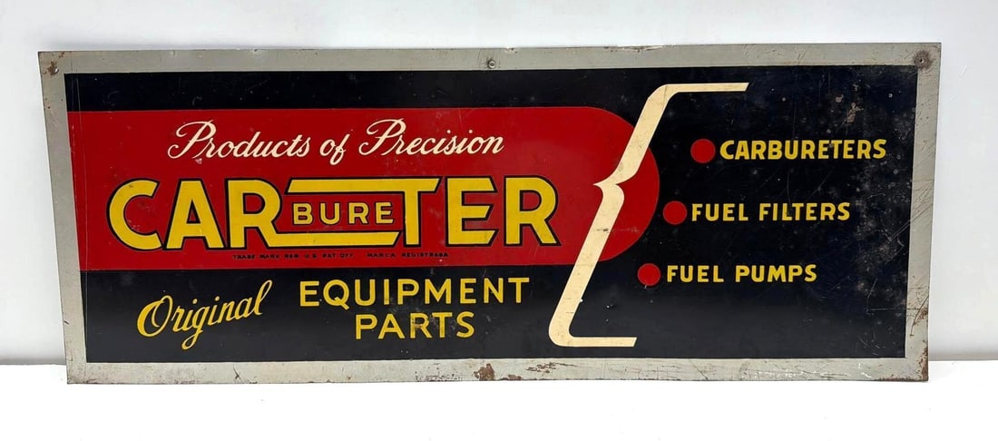 Carter Carburetor Metal Sign (1 of 4)