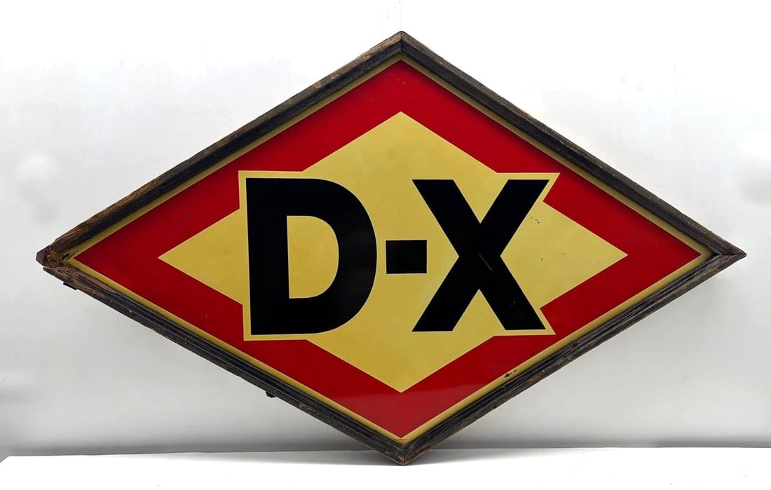 60" D-X Painted Metal Wood Framed Sign (1 of 4)