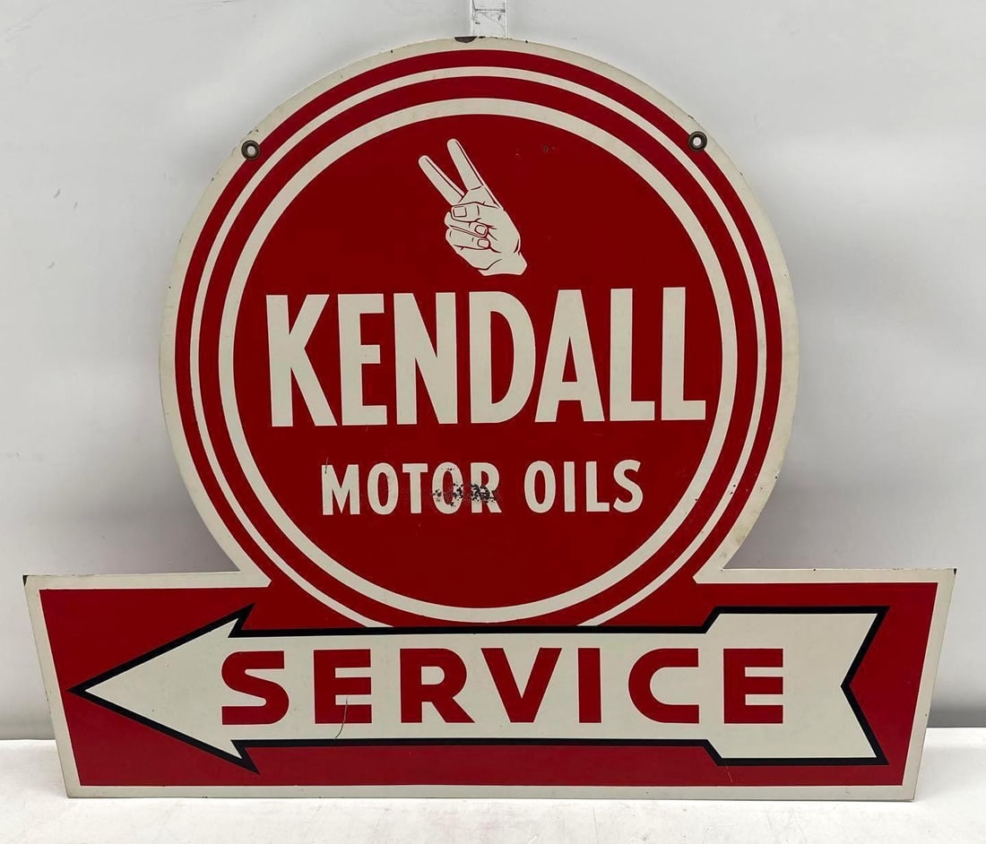 Kendall Motor Oils Die Cut Sign w/ Service Arrow (1 of 4)