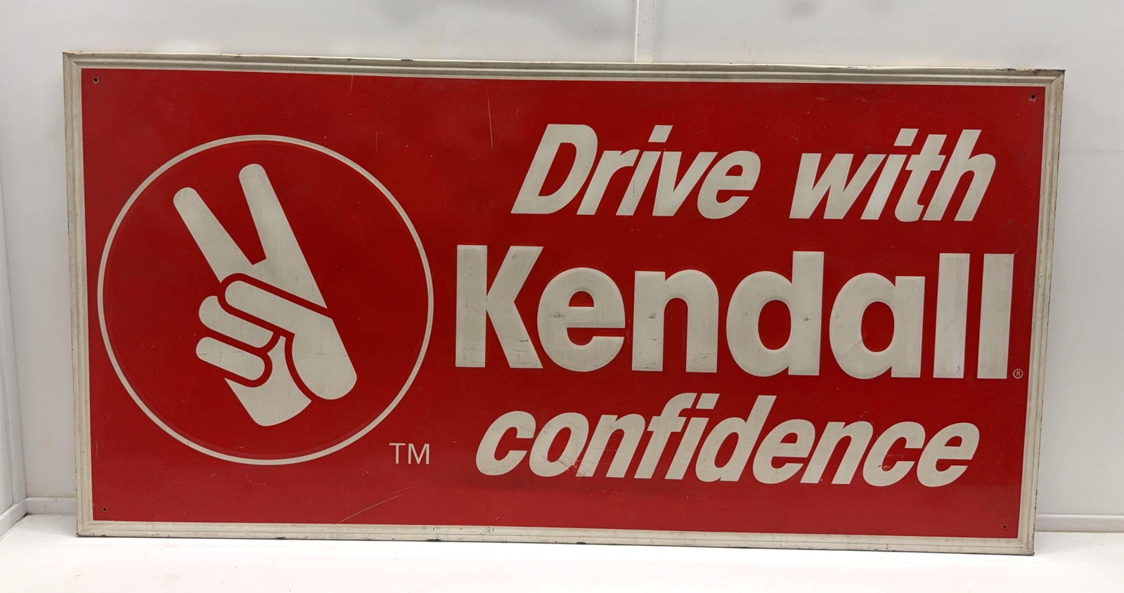 Kendall Motor Oil "Drive with Confidence" Metal Sign (1 of 4)