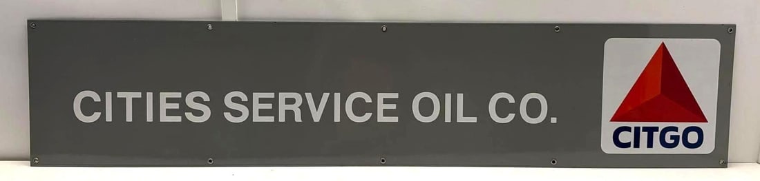 6ft. Cities Service Oil Company Porcelain Sign (1 of 3)