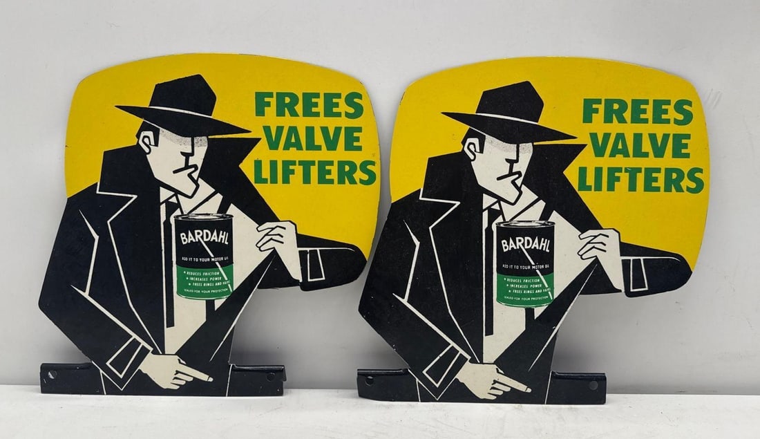 Two Bardahl Frees Valve Lifters "Detective" Metal Rack Topper (1 of 4)